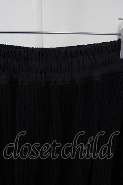 画像6: A.F ARTEFACT / パンツ.LAYERED KNIT WIDE SHORT 2 ブラック T-24-12-07-009-A.-ts-YM-ZT250 (6)