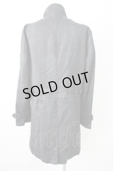 画像2: TORNADO MART / T/Cスエード×ヘアライン柄スタンドコート LL ブラック T-24-12-10-009-TO-ou-YM-ZT-M117 (2)