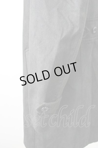 画像3: TORNADO MART / T/Cスエード×ヘアライン柄スタンドコート LL ブラック T-24-12-10-009-TO-ou-YM-ZT-M117 (3)