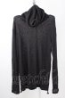 画像1: kiryuyrik / Shirring Turtleneck ニットソー S ブラック T-24-12-11-001-ki-to-YM-ZT003 (1)