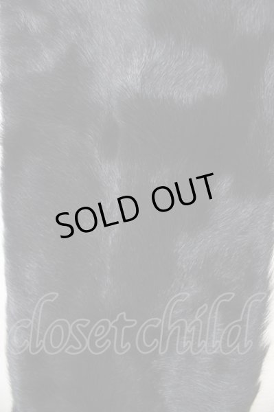 画像2: Roen / フリンジファーマフラー  ブラック T-24-12-11-015-Ro-za-YM-ZT (2)