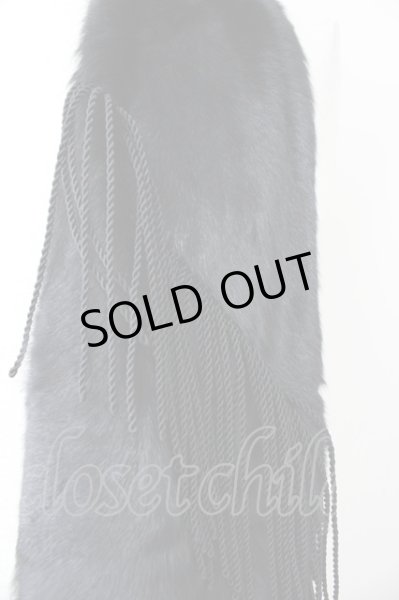 画像3: Roen / フリンジファーマフラー  ブラック T-24-12-11-015-Ro-za-YM-ZT (3)