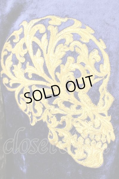 画像5: Obelisk / ベルベットスカジャン S ネイビーｘワインｘブラウン T-24-12-11-002-Ob-ja-YM-ZT (5)