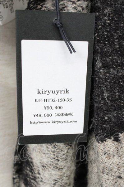 画像7: kiryuyrik / Shawl Hood　カーディガン S ブラックｘグレー T-24-12-11-003-ki-ou-YM-ZT003 (7)