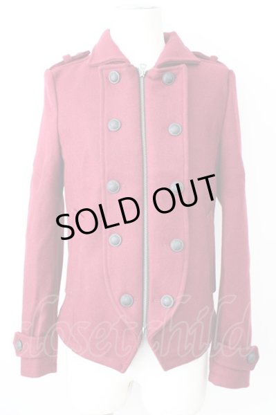 画像1: CIVARIZE / Estateナポレオンメルトンウールピーコート 44 ボルドー T-24-12-11-006-CI-ou-YM-ZT (1)