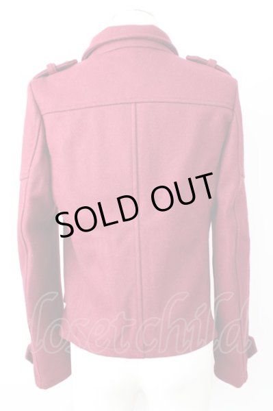 画像2: CIVARIZE / Estateナポレオンメルトンウールピーコート 44 ボルドー T-24-12-11-006-CI-ou-YM-ZT (2)