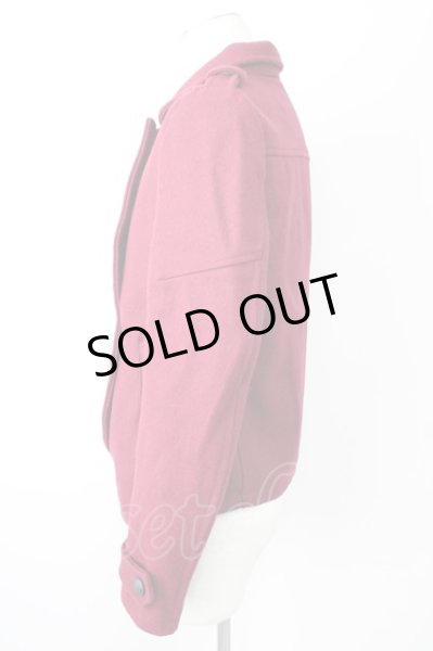 画像3: CIVARIZE / Estateナポレオンメルトンウールピーコート 44 ボルドー T-24-12-11-006-CI-ou-YM-ZT (3)