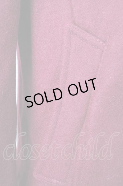 画像6: CIVARIZE / Estateナポレオンメルトンウールピーコート 44 ボルドー T-24-12-11-006-CI-ou-YM-ZT (6)