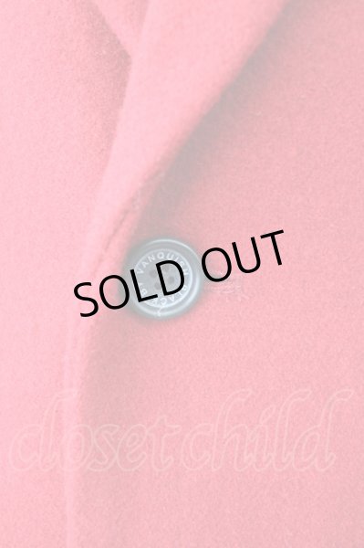 画像5: Black by VANQUISH / スタイリッシュウールチェスターコート S レッド T-24-12-11-007-Bl-ou-YM-ZT (5)