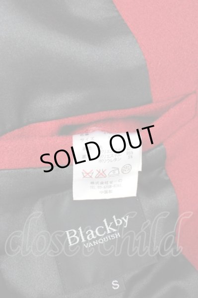 画像7: Black by VANQUISH / スタイリッシュウールチェスターコート S レッド T-24-12-11-007-Bl-ou-YM-ZT (7)