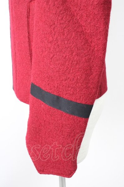 画像3: kiryuyrik / Wool Rayon Stand Coller ジャケット S レッド T-24-12-11-008-ki-ou-YM-ZT-M104 (3)
