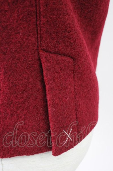画像4: kiryuyrik / Wool Rayon Stand Coller ジャケット S レッド T-24-12-11-008-ki-ou-YM-ZT-M104 (4)