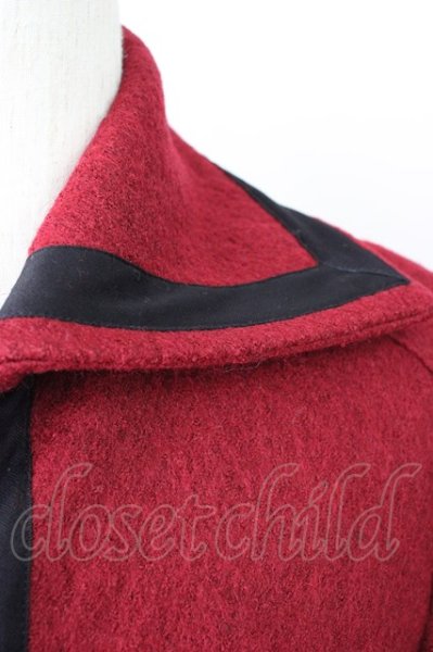 画像5: kiryuyrik / Wool Rayon Stand Coller ジャケット S レッド T-24-12-11-008-ki-ou-YM-ZT-M104 (5)