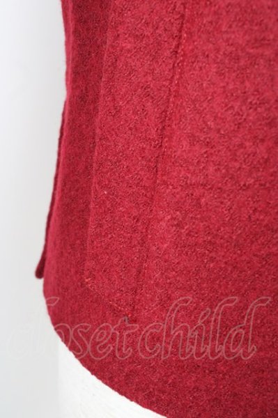 画像7: kiryuyrik / Wool Rayon Stand Coller ジャケット S レッド T-24-12-11-008-ki-ou-YM-ZT-M104 (7)