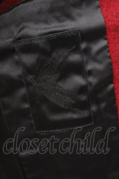 画像9: kiryuyrik / Wool Rayon Stand Coller ジャケット S レッド T-24-12-11-008-ki-ou-YM-ZT-M104 (9)