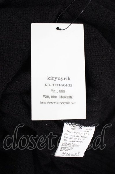 画像8: kiryuyrik / Shirring Turtleneck ニットソー S ブラック T-24-12-11-001-ki-to-YM-ZT003 (8)
