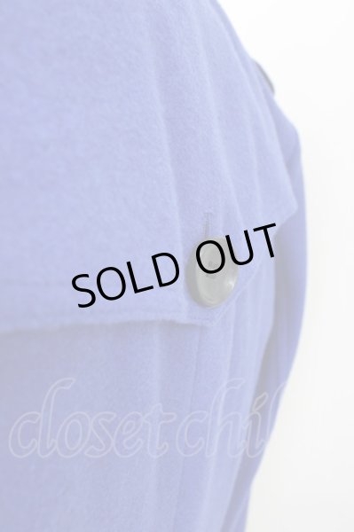 画像4: MURDER LICENSE / ウールメルトントレンチコート 46 ブルー T-24-12-11-010-MU-ou-YM-ZT-M104 (4)