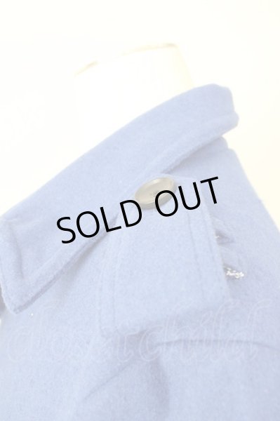 画像5: MURDER LICENSE / ウールメルトントレンチコート 46 ブルー T-24-12-11-010-MU-ou-YM-ZT-M104 (5)