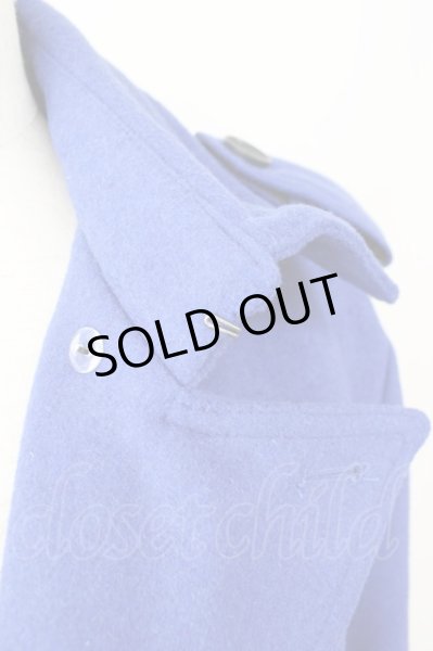 画像10: MURDER LICENSE / ウールメルトントレンチコート 46 ブルー T-24-12-11-010-MU-ou-YM-ZT-M104 (10)