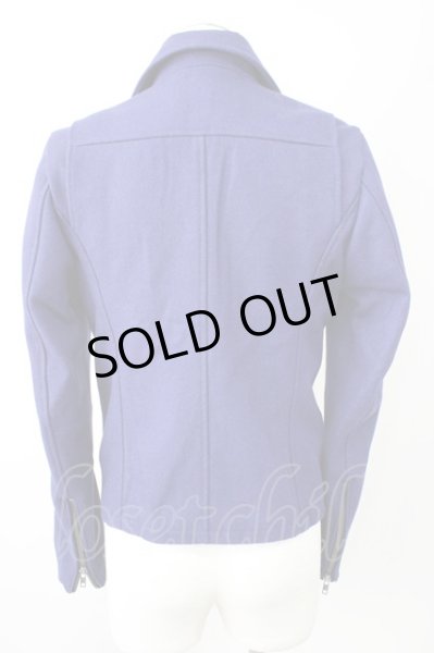 画像2: CIVARIZE / Noteウールダブルライダースジャケット 44 ブルー T-24-12-11-011-CI-ou-YM-ZT (2)