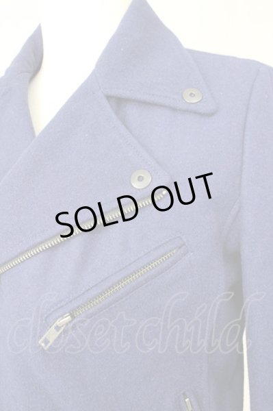 画像4: CIVARIZE / Noteウールダブルライダースジャケット 44 ブルー T-24-12-11-011-CI-ou-YM-ZT (4)