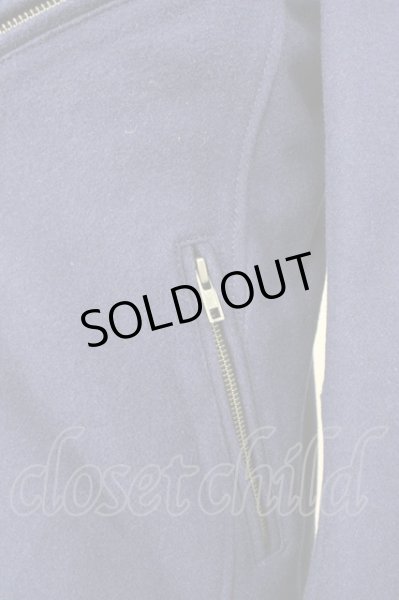 画像5: CIVARIZE / Noteウールダブルライダースジャケット 44 ブルー T-24-12-11-011-CI-ou-YM-ZT (5)