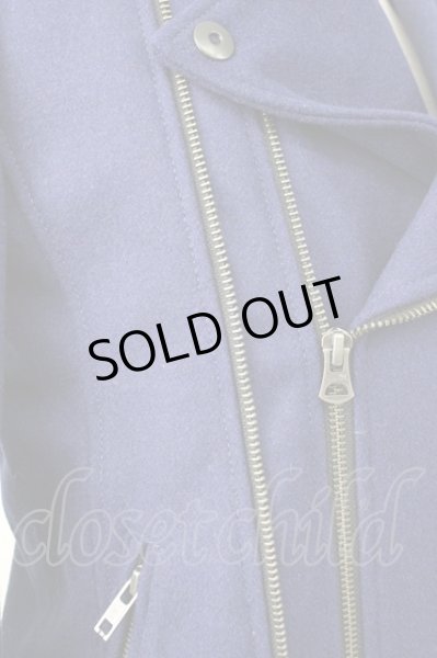 画像6: CIVARIZE / Noteウールダブルライダースジャケット 44 ブルー T-24-12-11-011-CI-ou-YM-ZT (6)