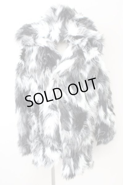 画像1: CIVARIZE / モノトーンボリュームファーパーカー 44 ブラックｘホワイト T-24-12-11-012-CI-ou-YM-ZT (1)