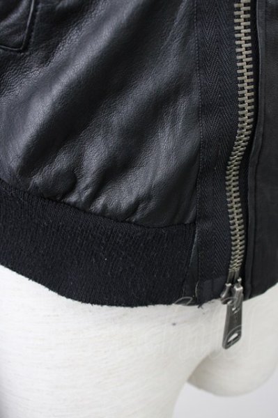 画像8: BUFFALO BOBS / ラムスキンヴィンテージショートレザーブルゾン 2 ブラック T-24-12-24-014-BU-ja-YM-ZT-ML006 (8)