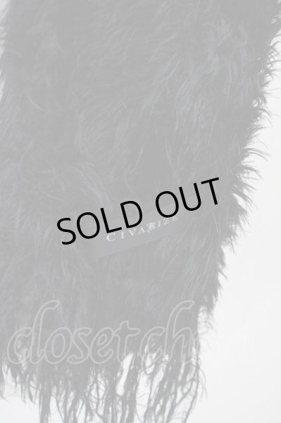 画像2: CIVARIZE / シャギーニットロングマフラー  ブラック T-24-12-24-015-CI-za-YM-ZT (2)