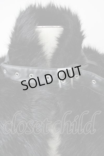 画像2: CIVARIZE / Control フェイクファーベルト付きネックウォーマー  ブラック T-24-12-24-017-CI-za-YM-ZT (2)