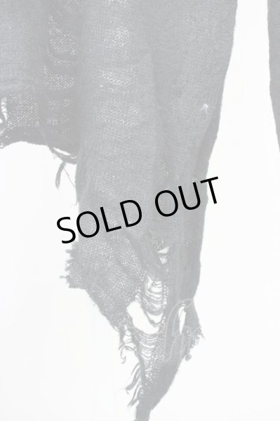 画像4: CIVARIZE / デストロイロングニットソー 44 ブラック T-24-12-24-004-CI-to-YM-ZT (4)