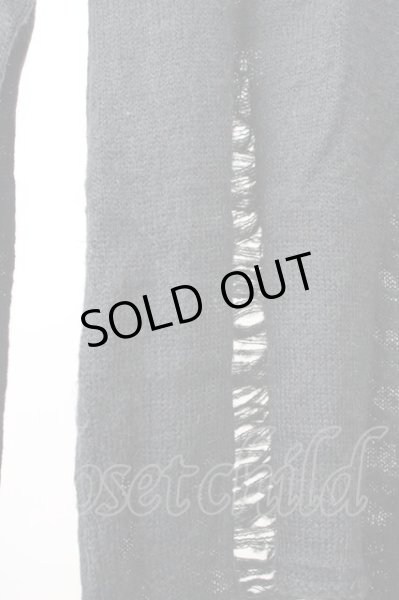 画像5: CIVARIZE / デストロイロングニットソー 44 ブラック T-24-12-24-004-CI-to-YM-ZT (5)