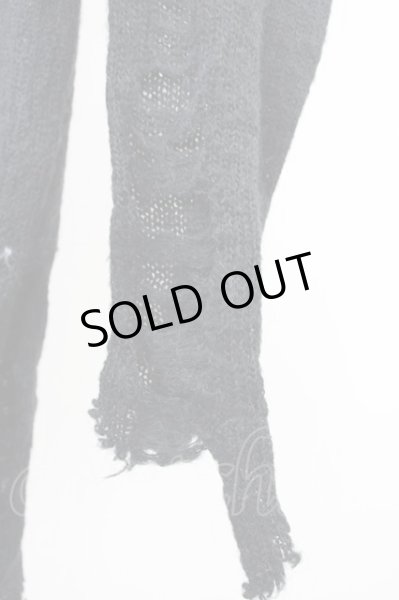 画像6: CIVARIZE / デストロイロングニットソー 44 ブラック T-24-12-24-004-CI-to-YM-ZT (6)