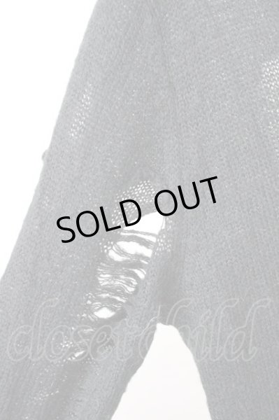 画像7: CIVARIZE / デストロイロングニットソー 44 ブラック T-24-12-24-004-CI-to-YM-ZT (7)