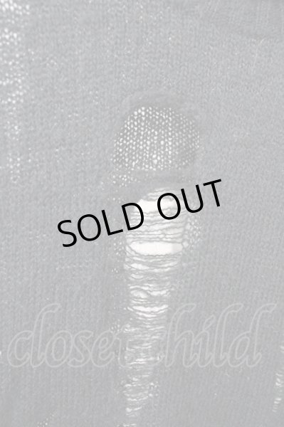 画像8: CIVARIZE / デストロイロングニットソー 44 ブラック T-24-12-24-004-CI-to-YM-ZT (8)