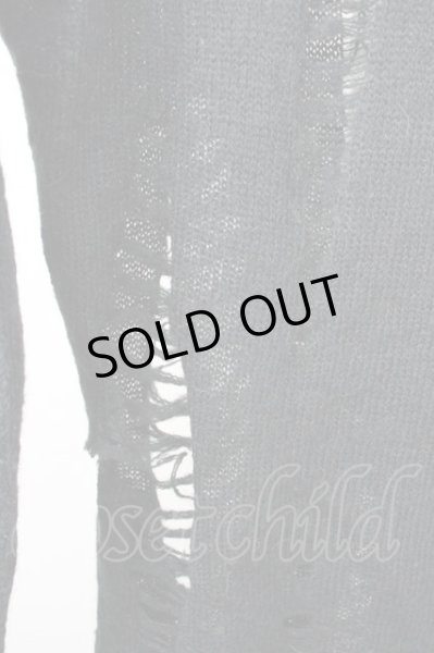 画像9: CIVARIZE / デストロイロングニットソー 44 ブラック T-24-12-24-004-CI-to-YM-ZT (9)