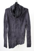 画像1: CIVARIZE / フェザーヤーン切り替えアシンメトリードレープニットソー 46 ブラック T-24-12-24-006-CI-to-YM-ZT (1)