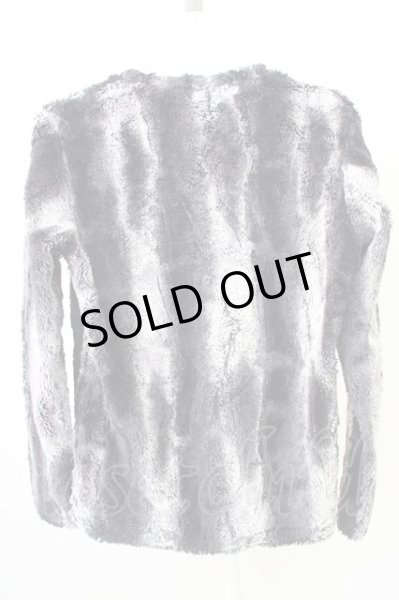 画像2: TORNADO MART / 抜染エンボスストライプファーカットソー M ブラックｘグレー T-24-12-24-007-TO-ts-YM-ZT (2)