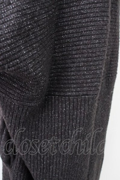 画像4: TORNADO MART / バルキーヤーンドルマンフーデッドカーディガン M ブラック T-24-12-24-009-TO-ou-YM-ZT236 (4)