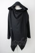画像1: CIVARIZE / Trooperドレープフーデッドコート 46 ブラック T-24-12-24-011-CI-ou-YM-ZT-M122 (1)