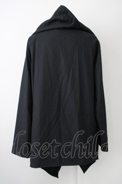 画像2: CIVARIZE / Trooperドレープフーデッドコート 46 ブラック T-24-12-24-011-CI-ou-YM-ZT-M122 (2)