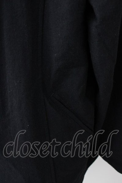 画像4: CIVARIZE / Trooperドレープフーデッドコート 46 ブラック T-24-12-24-011-CI-ou-YM-ZT-M122 (4)