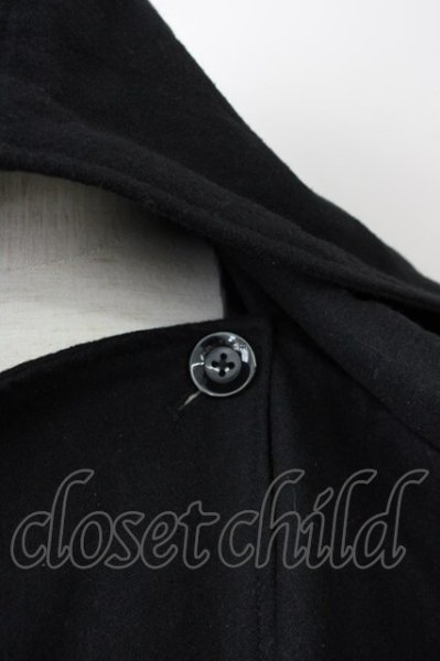 画像8: CIVARIZE / Trooperドレープフーデッドコート 46 ブラック T-24-12-24-011-CI-ou-YM-ZT-M122 (8)