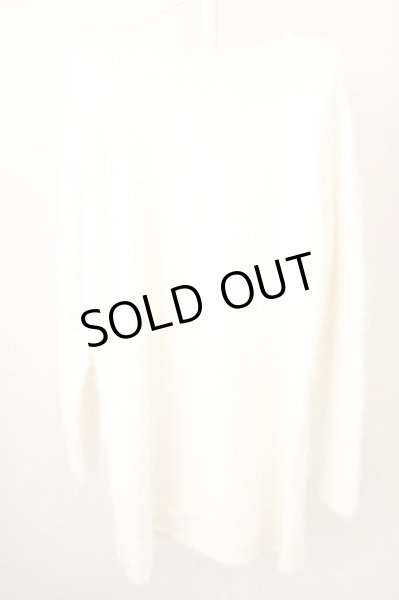 画像2: CIVARIZE / Feed フェザーヤーンプルオーバーロングニットソー 46 ホワイト T-24-12-24-002-CI-to-YM-ZT (2)