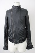 BUFFALO BOBS / ラムスキンヴィンテージショートレザーブルゾン 2 ブラック T-24-12-24-014-BU-ja-YM-ZT-ML006