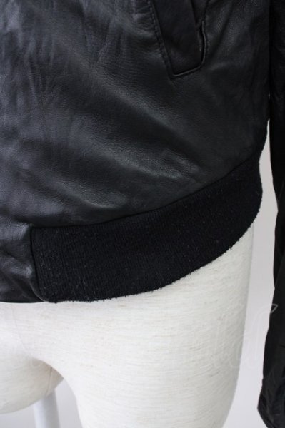 画像5: BUFFALO BOBS / ラムスキンヴィンテージショートレザーブルゾン 2 ブラック T-24-12-24-014-BU-ja-YM-ZT-ML006 (5)