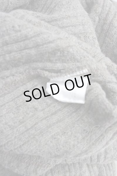 画像7: TORNADO MART / リブ編みハイネックニットソー  グレー T-25-01-15-018-TO-to-YM-ZT253 (7)