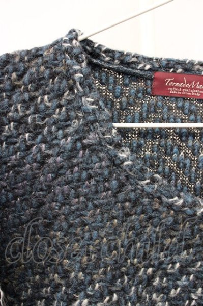 画像3: TORNADO MART / ブークレーグラデーションスライバーニット M ブルー T-25-01-15-020-TO-to-YM-ZT253 (3)