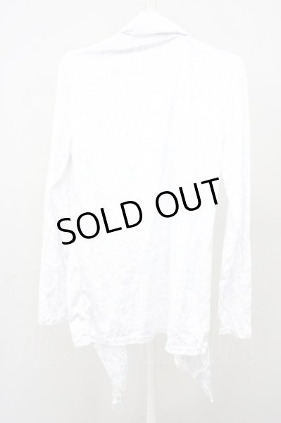 画像2: SEANA / ベルベットカーディガン L ホワイト T-25-01-15-022-SE-to-YM-ZT (2)